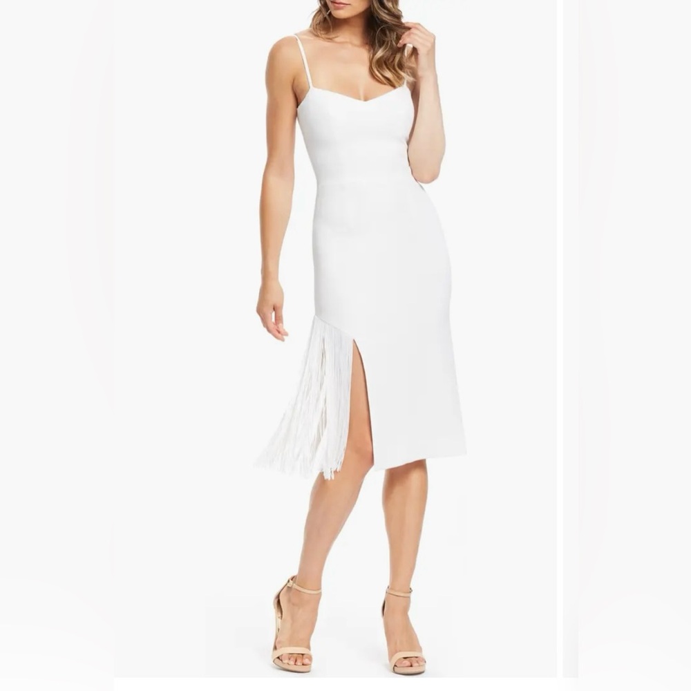 Dress the Population Rory White Midi Dress XS